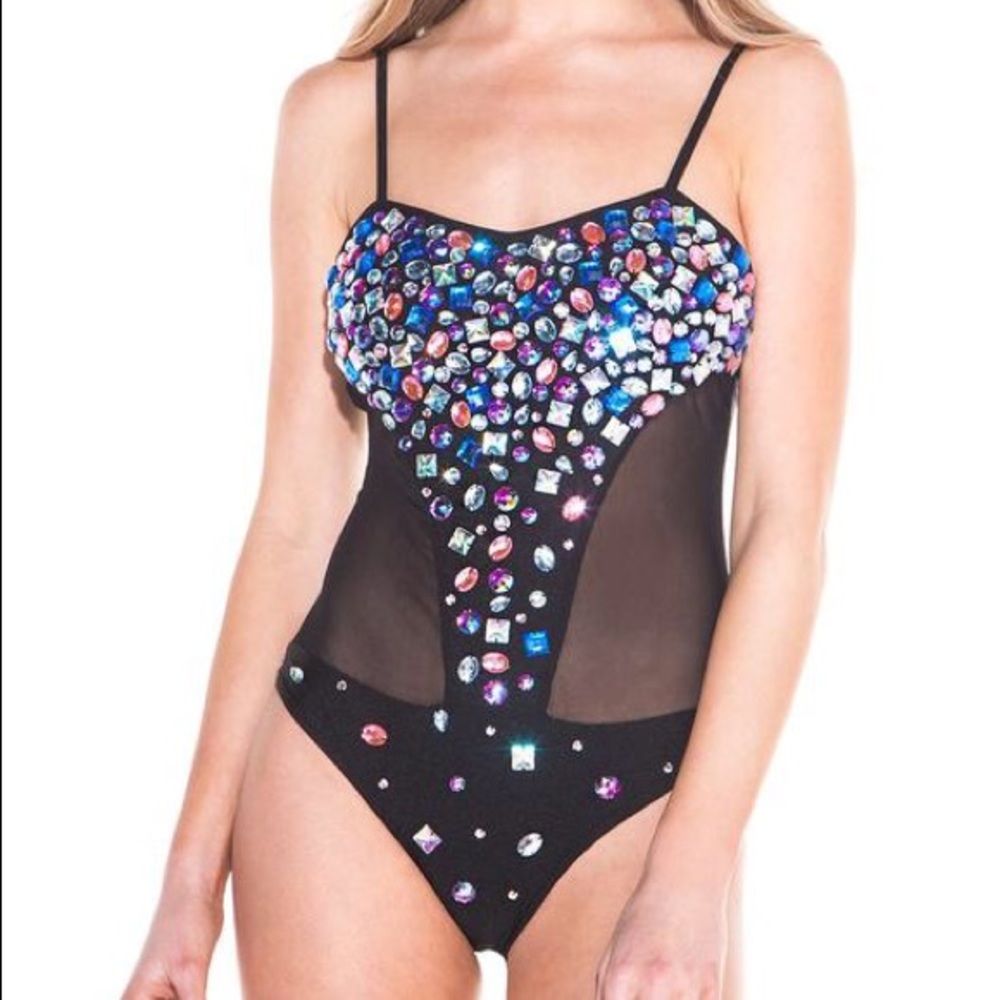 Never Worn Bedazzled Bodysuit